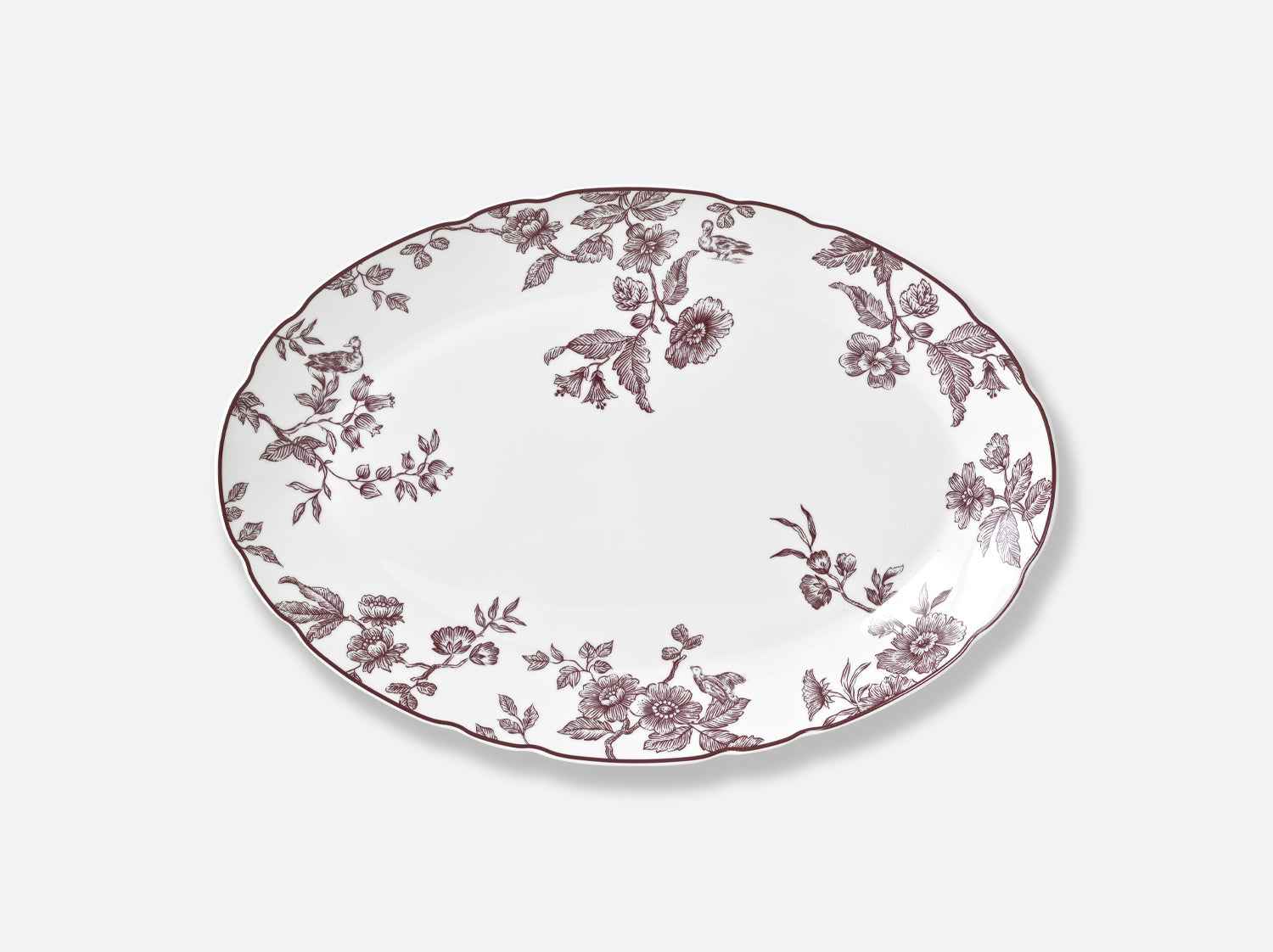 Plat Ovale 33cm , Albertine Prune , Bernardaud