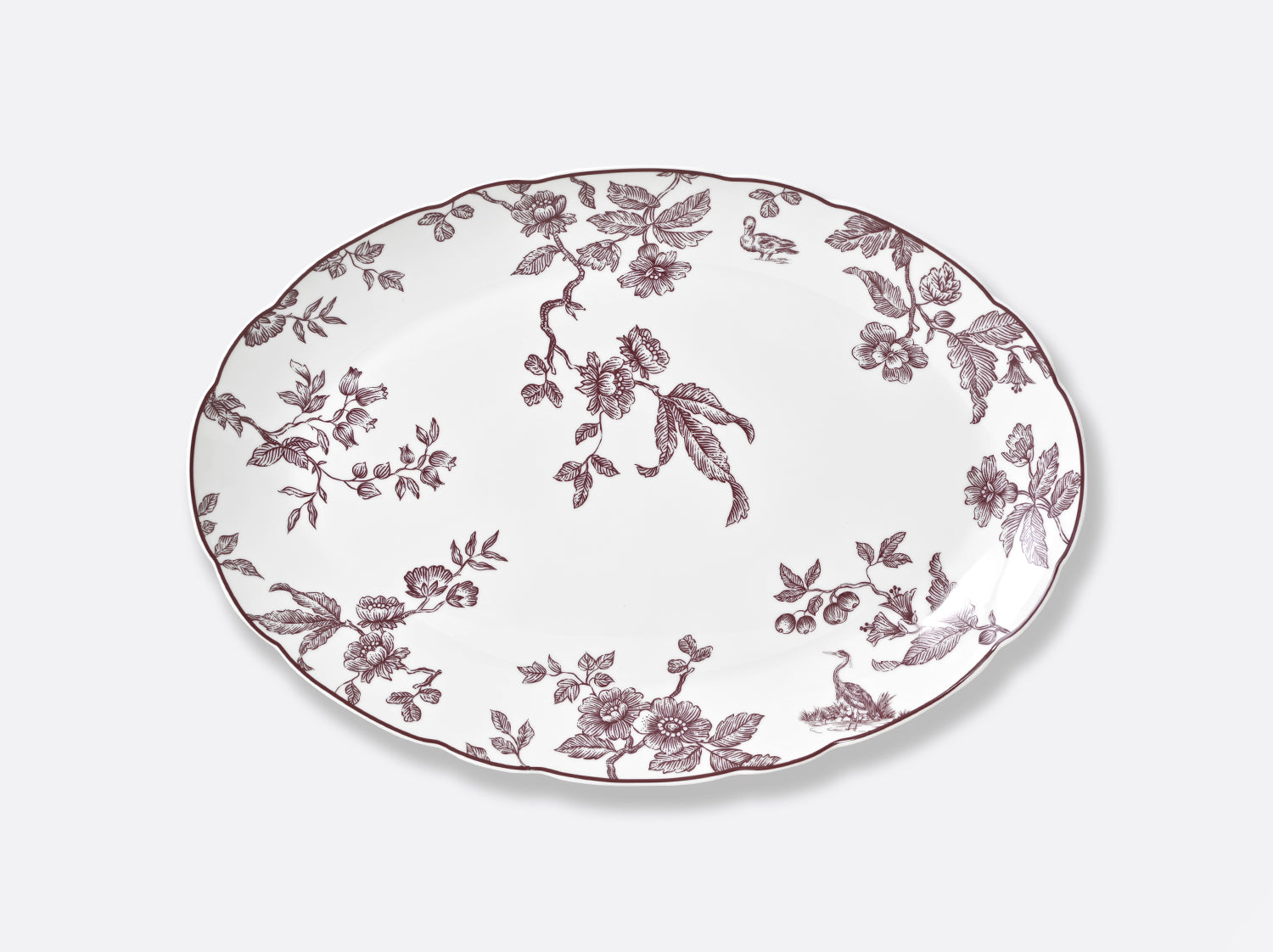 Plat Ovale 38cm, Albertine Prune, Bernardaud