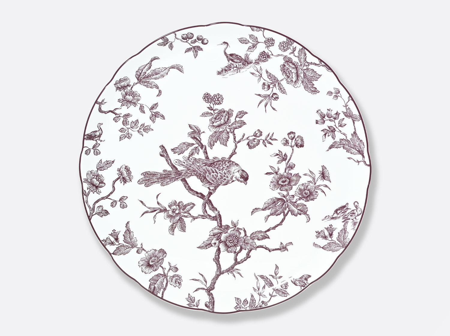 Plat à Tarte 32cm, Albertine Prune, Bernardaud