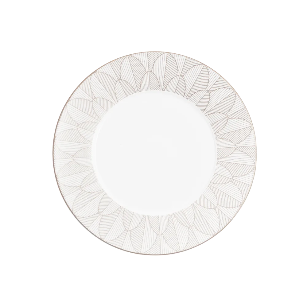 American plate 27cm, Malmaison Imperial Gold, Christofle