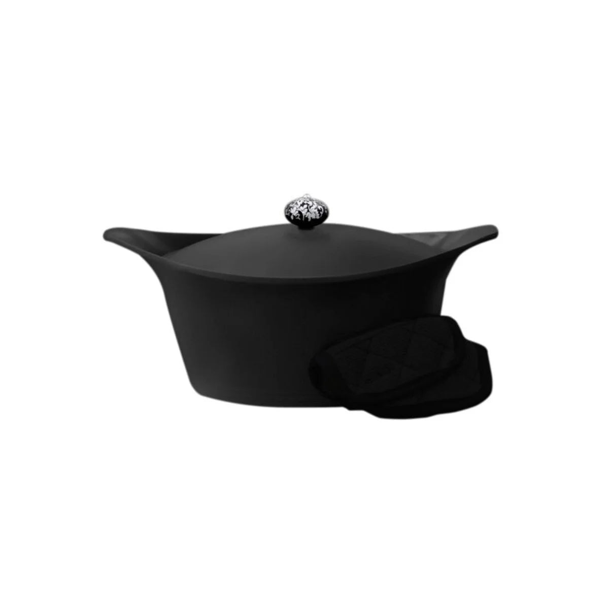 Cocotte Ovale 33 cm Noir 9L., Cookut