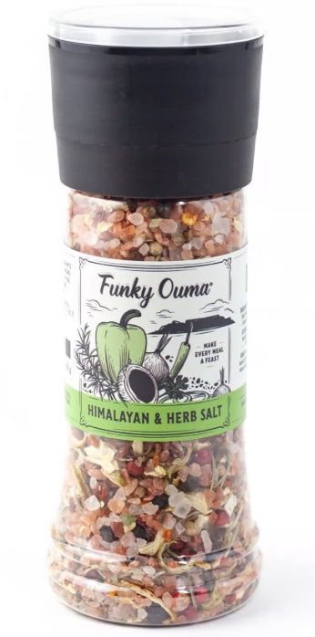 Moulin Himalayan and herb salt, FUNKY OUMA