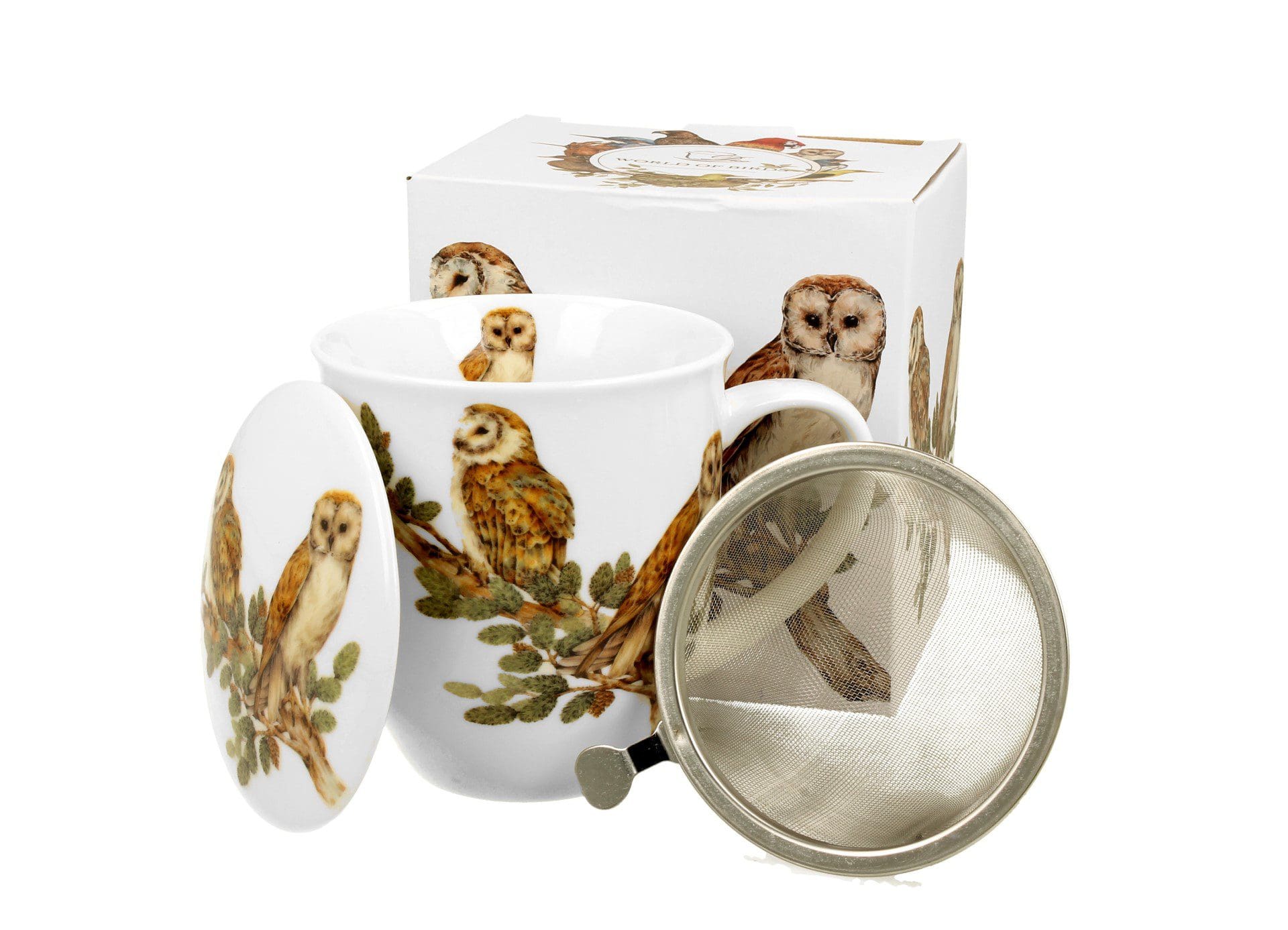 Tisanière 400 ml Chouettes Effraies, Duo