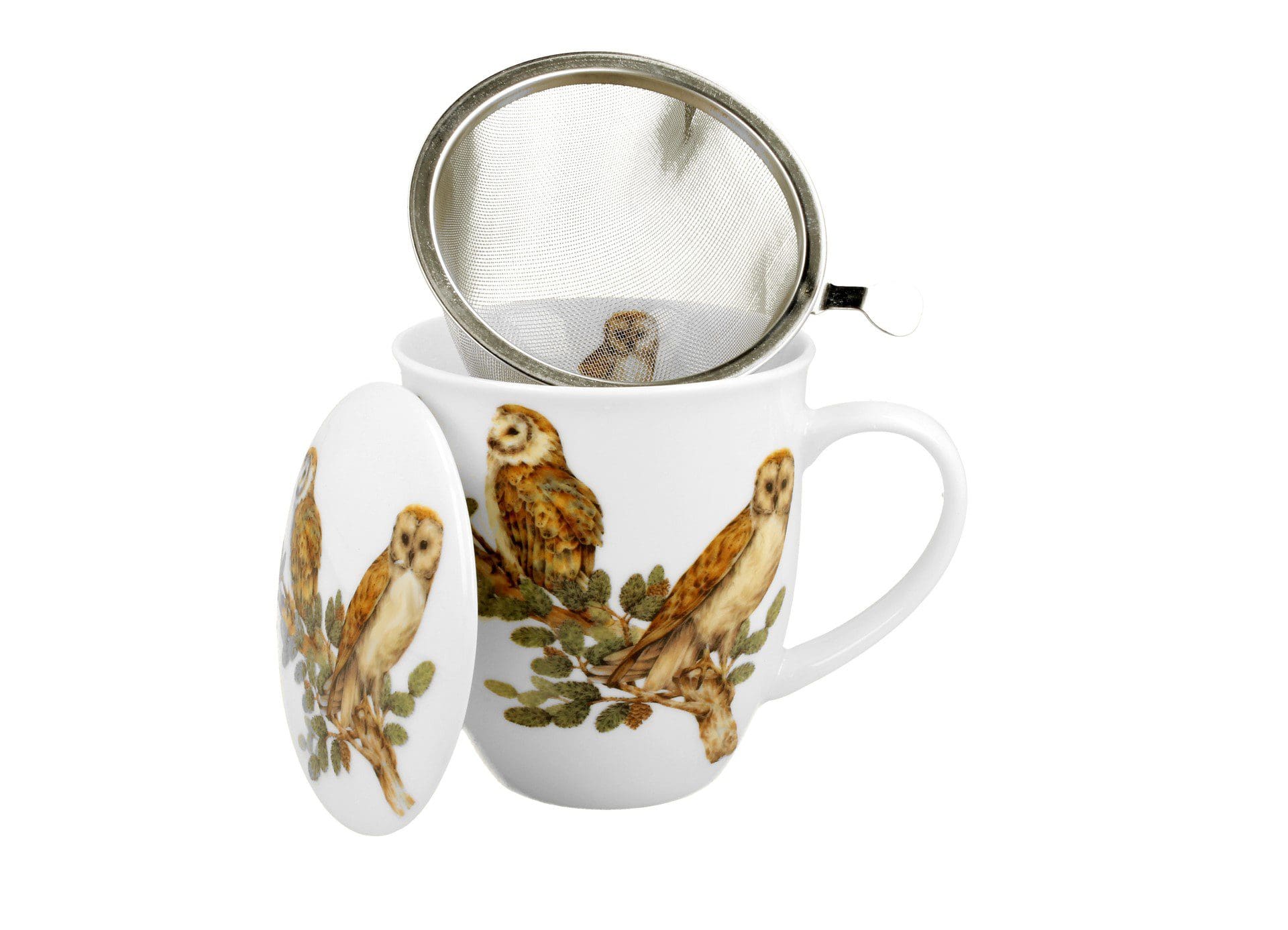 Tisanière 400 ml Chouettes Effraies, Duo