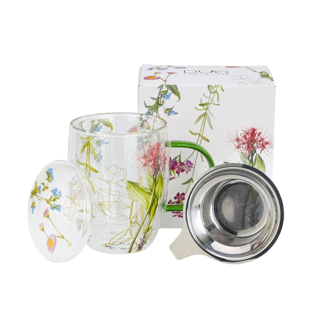 Tisanière 350 ml Double Paroi + Infuseur Colors of Nature, Duo