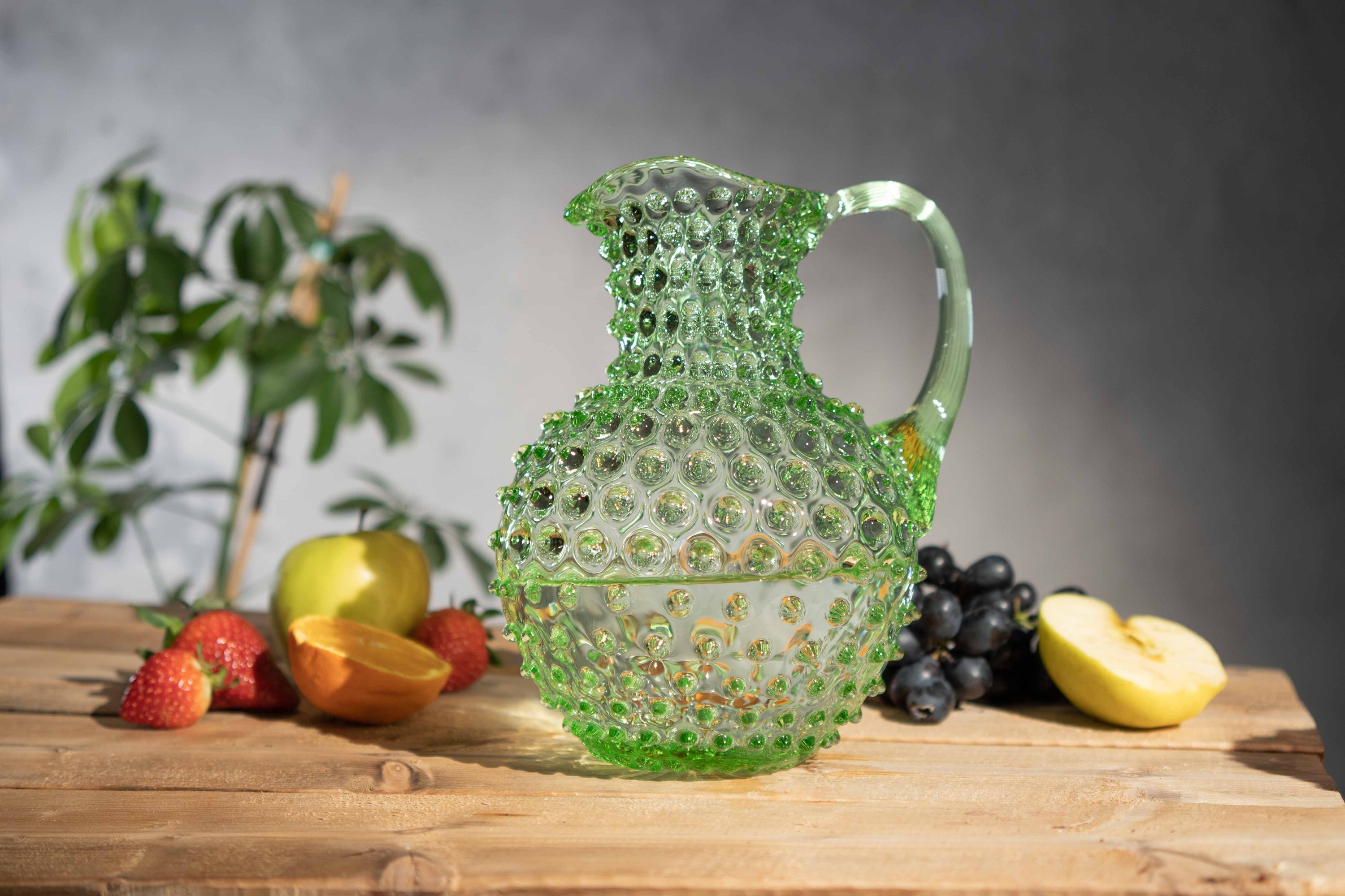 Round Pitcher 2 l, Studded Light Green, Klimchi