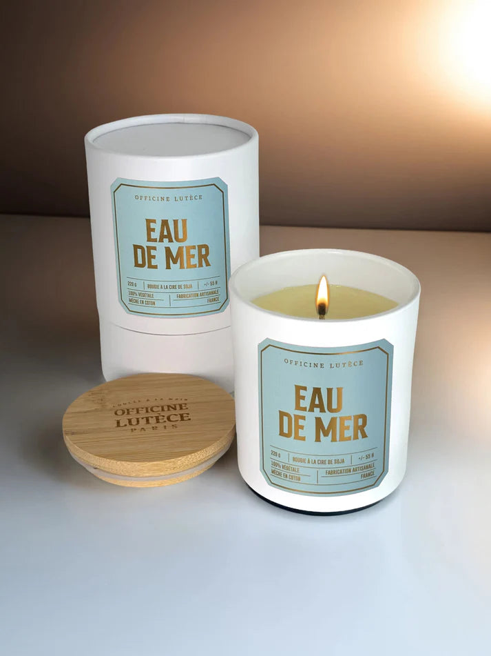 Bougie parfumée eau de Mer- Officine Lutèce