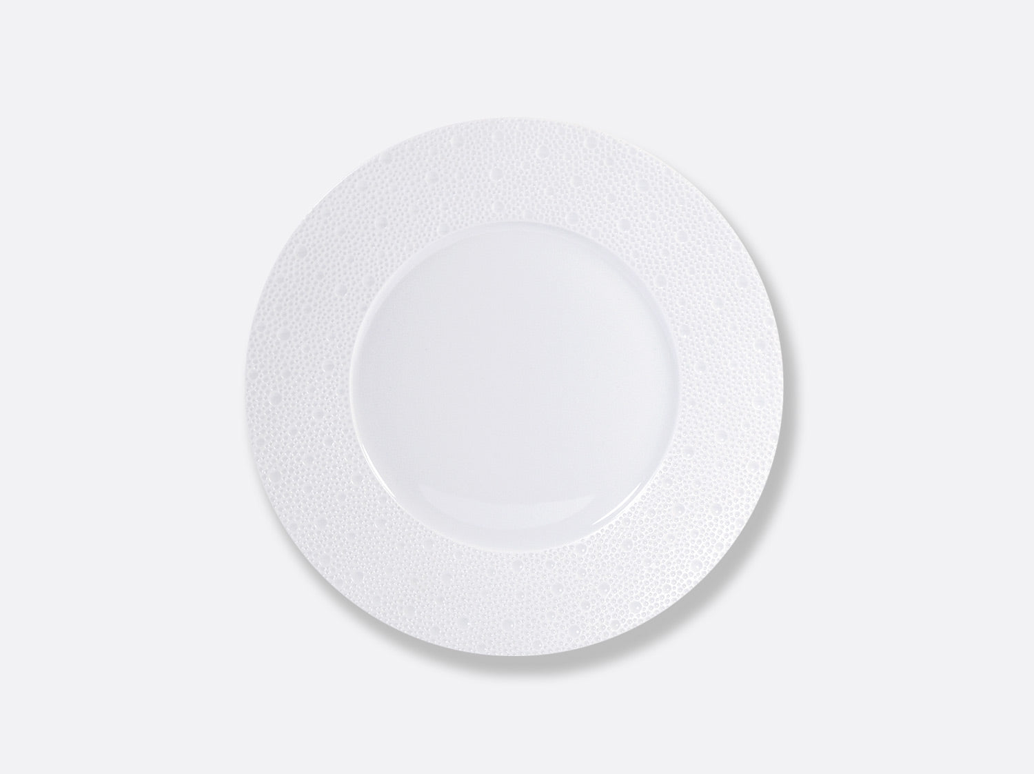 Assiette à dîner, Écume blanc, Bernardaud