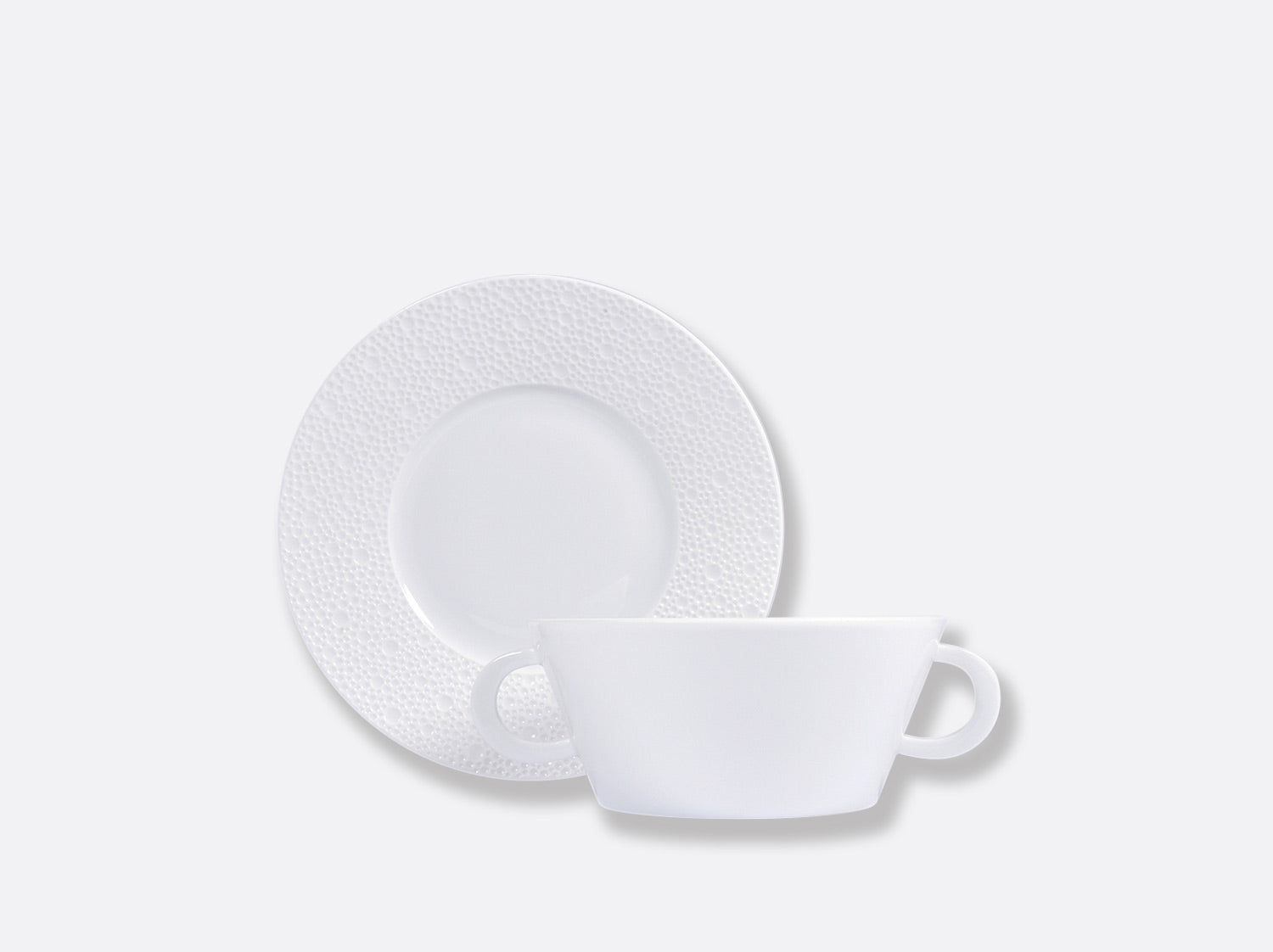 Tasse et soucoupe bouillon 25 cl, Ecume, Bernardaud