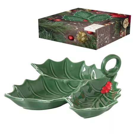 HOLLY-ET-BERRIES-Bol-coupelle-3-compartiments-en-Porcelaine-verte-et-rouge-20x20.webp