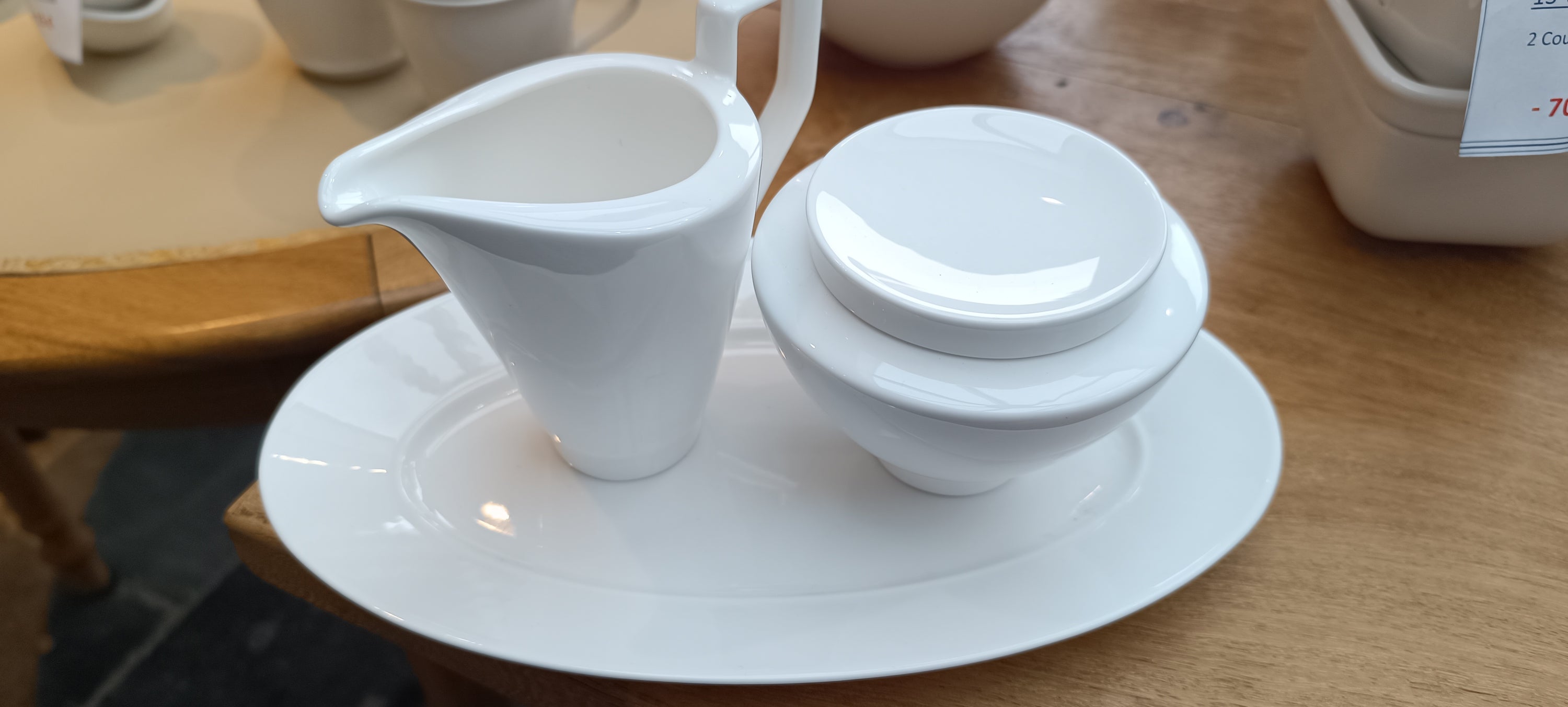 Lot Crémier Sucrier et Ravier Ovale La Classica Nuova, Villeroy et Boch