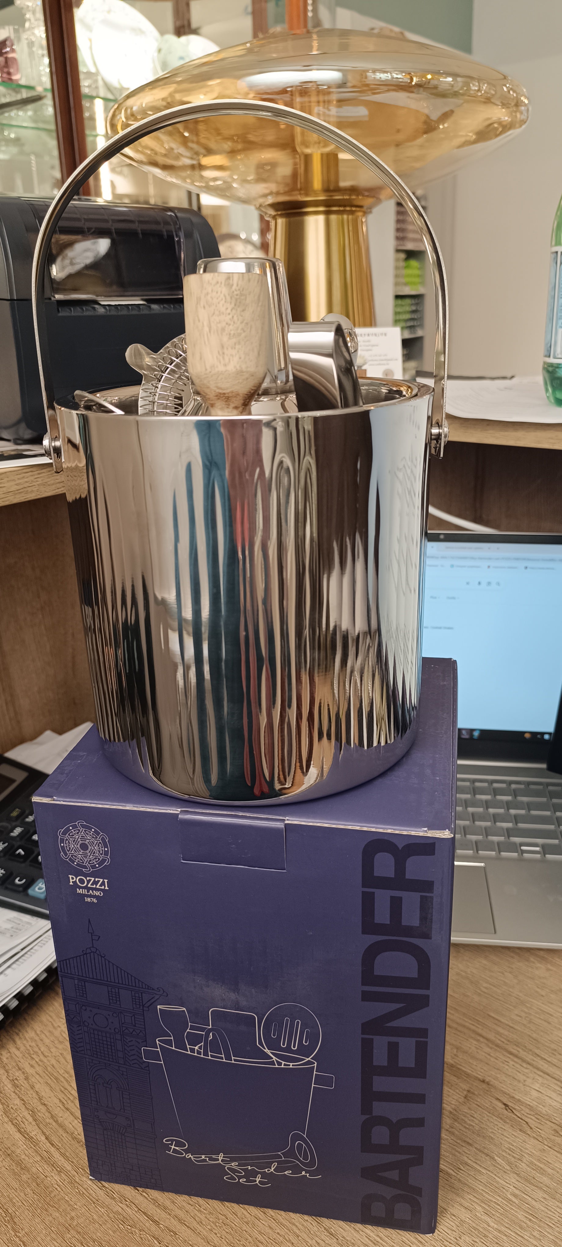 Set Barman Compact Silver, Pozzi