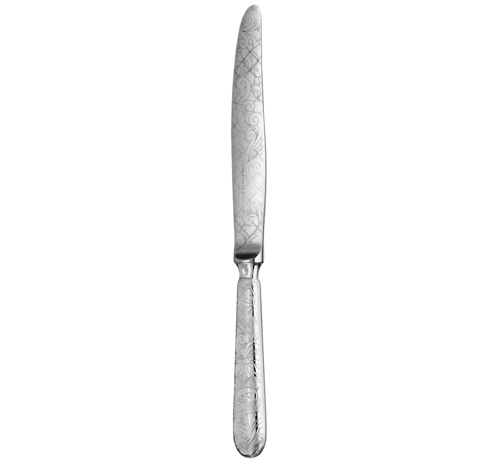 Table knife, Jardin d'Eden silver-plated metal, Christofle