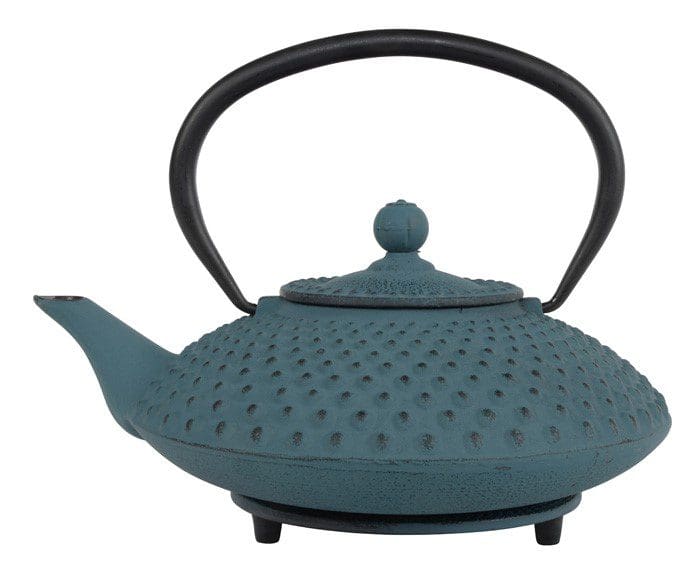 Théière en fonte 1,25 l, bleue, Kambin
