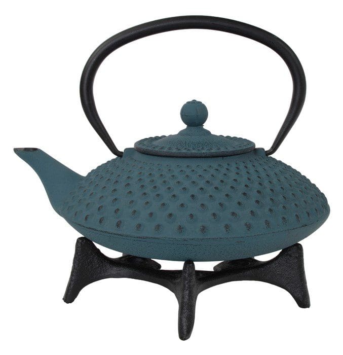 Théière en fonte 1,25 l, bleue, Kambin