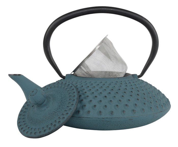 Théière en fonte 1,25 l, bleue, Kambin