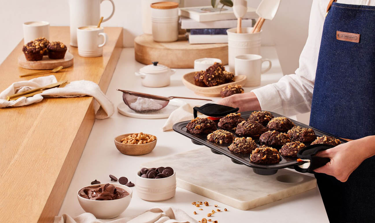 Moule 12 muffins, Acier, LE CREUSET