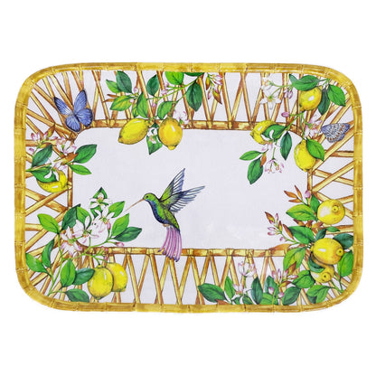 Plateau Rectangulaire 45 x 32 cm, Capri, Les Jardins de la Comtesse