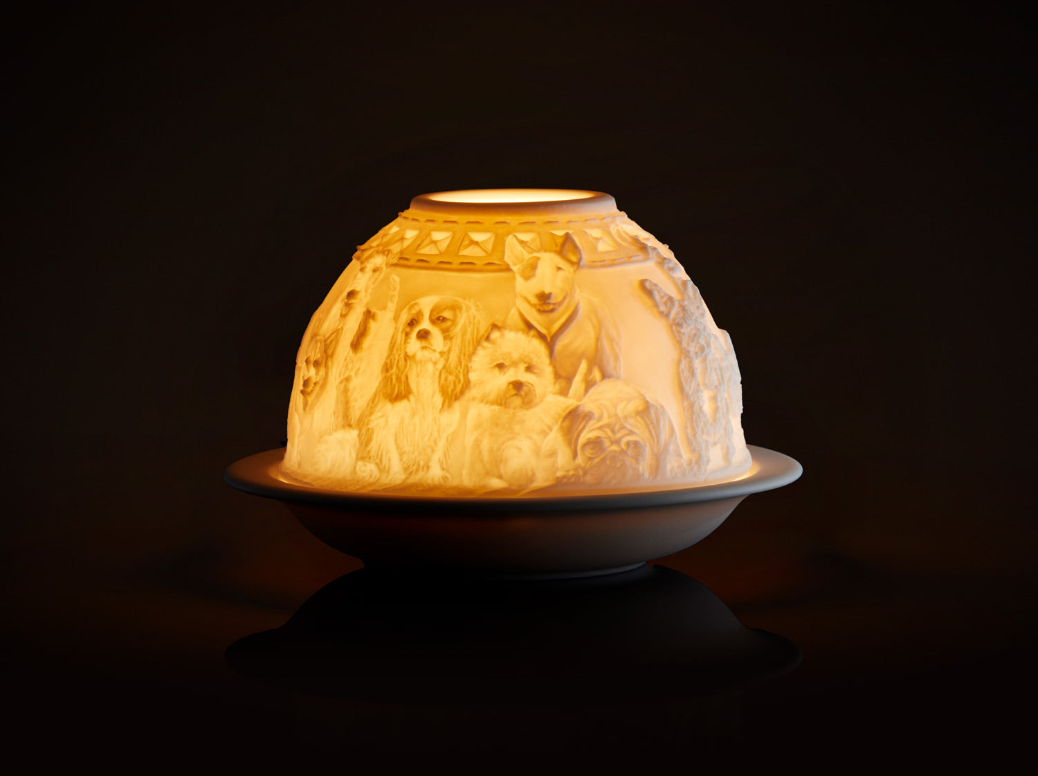 Lithophanies Les Chiens, Bernardaud