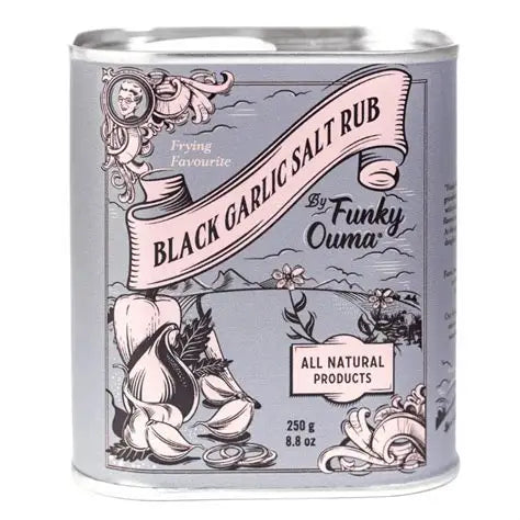 Sel Black Garlik Salt, Funky Ouma