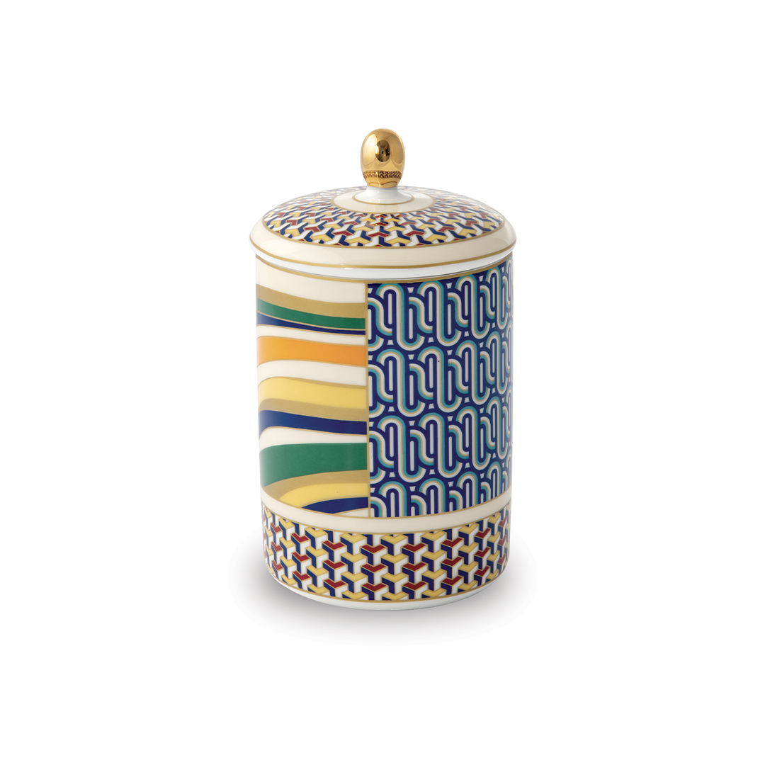 Bougie parfumée en porcelaine LIVING GEOMETRIC, Pozzi