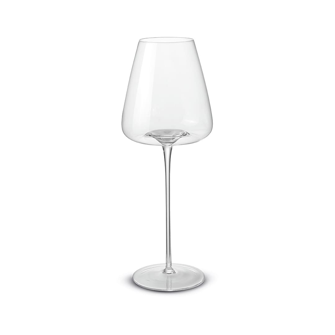 Lot de 2 verres à vin blanc TRANSPARENTS, Pozzi