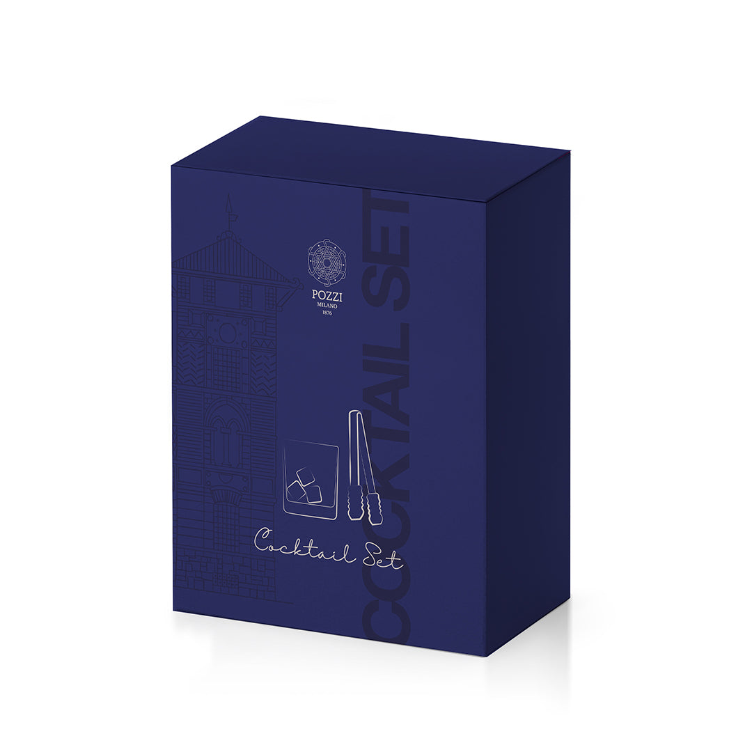 Coffret à cocktail avec sphères et pinces TRANSPARENT, Pozzi