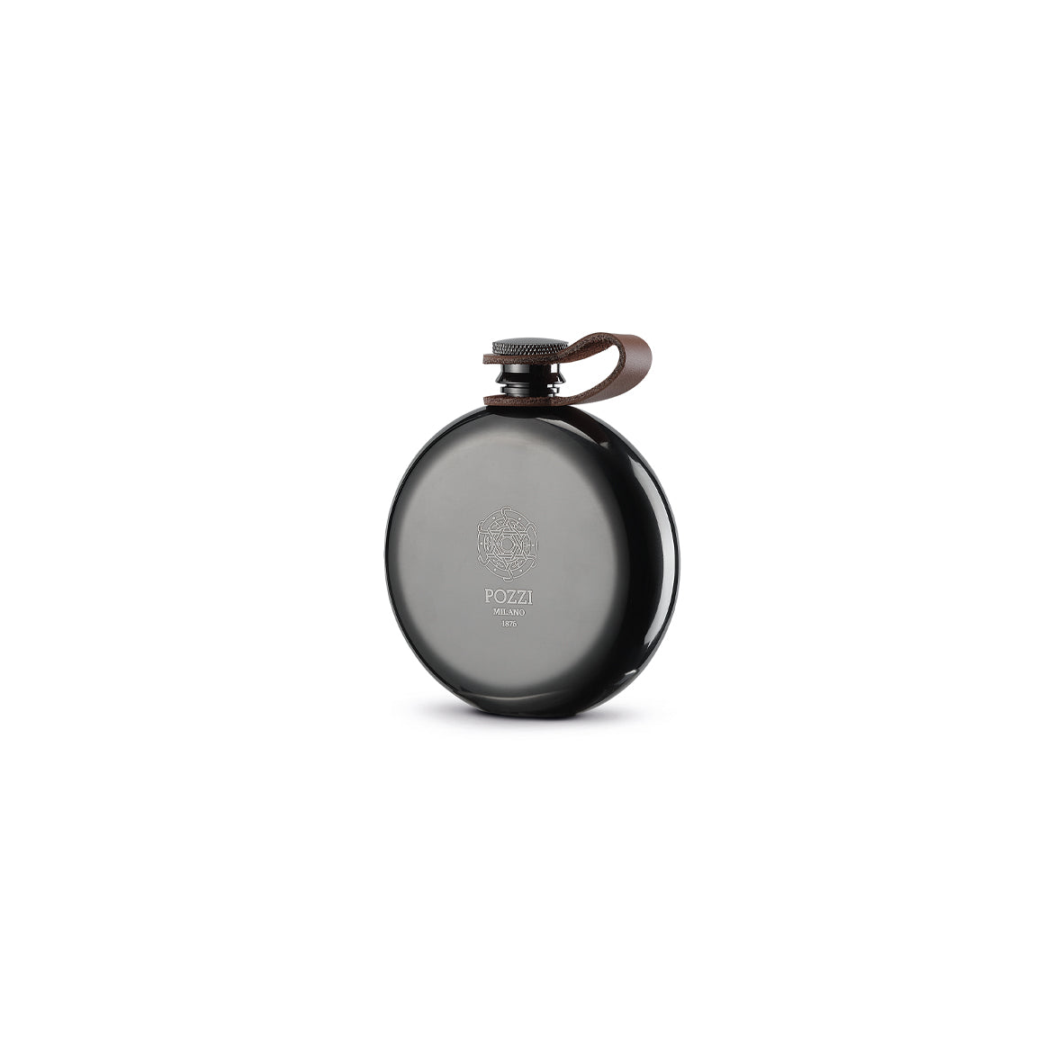 Flasque en acier inoxydable 150 ml, couleur noir, Pozzi