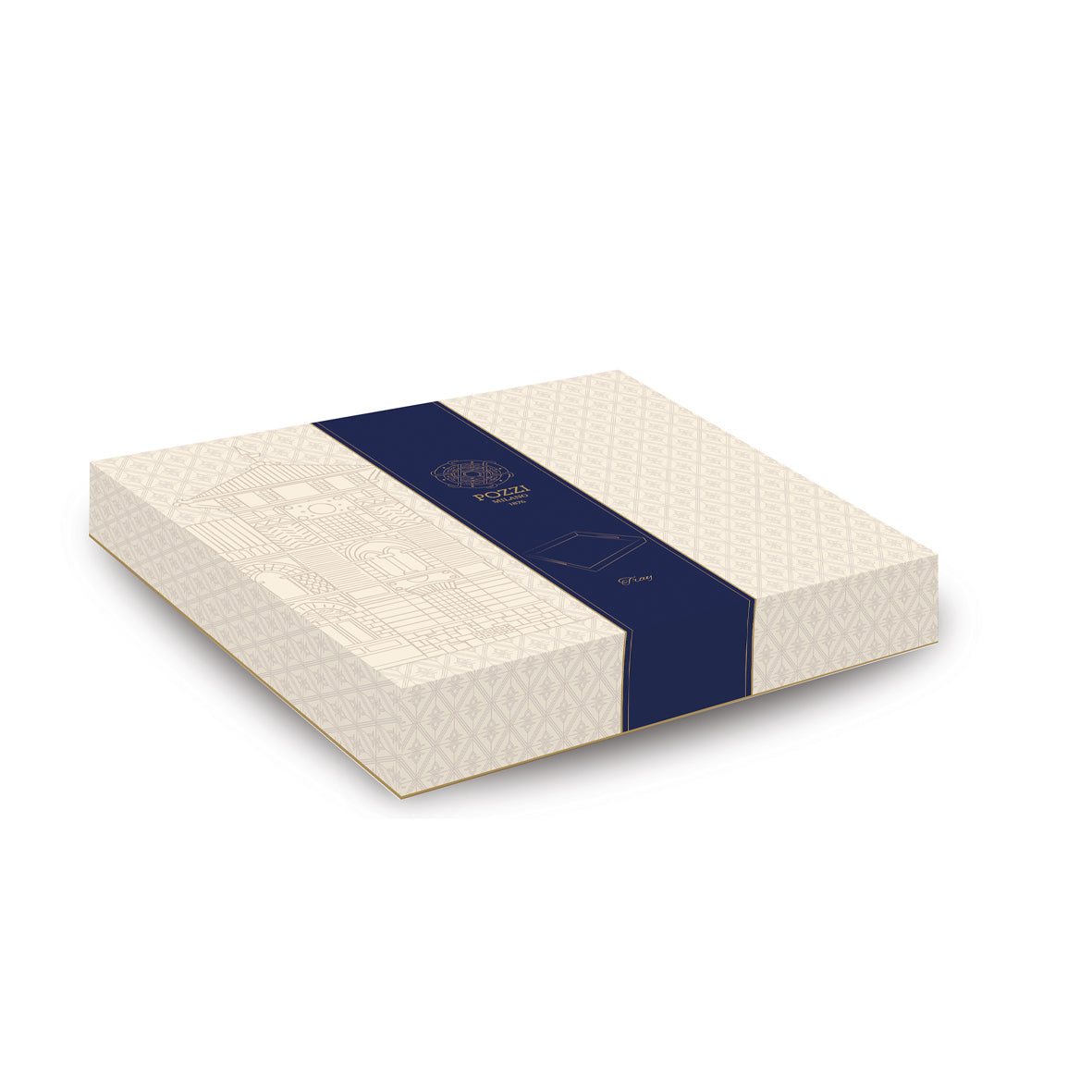 Plateau carré 30 x 30 x 4,5 cm en MDF, coloris beige cachemire.