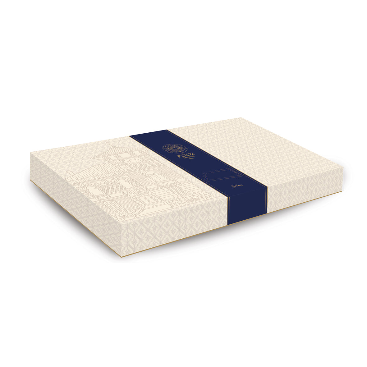 Plateau rectangulaire 40 × 25,5 × 4,5 cm en MDF, coloris bleu cachemire.