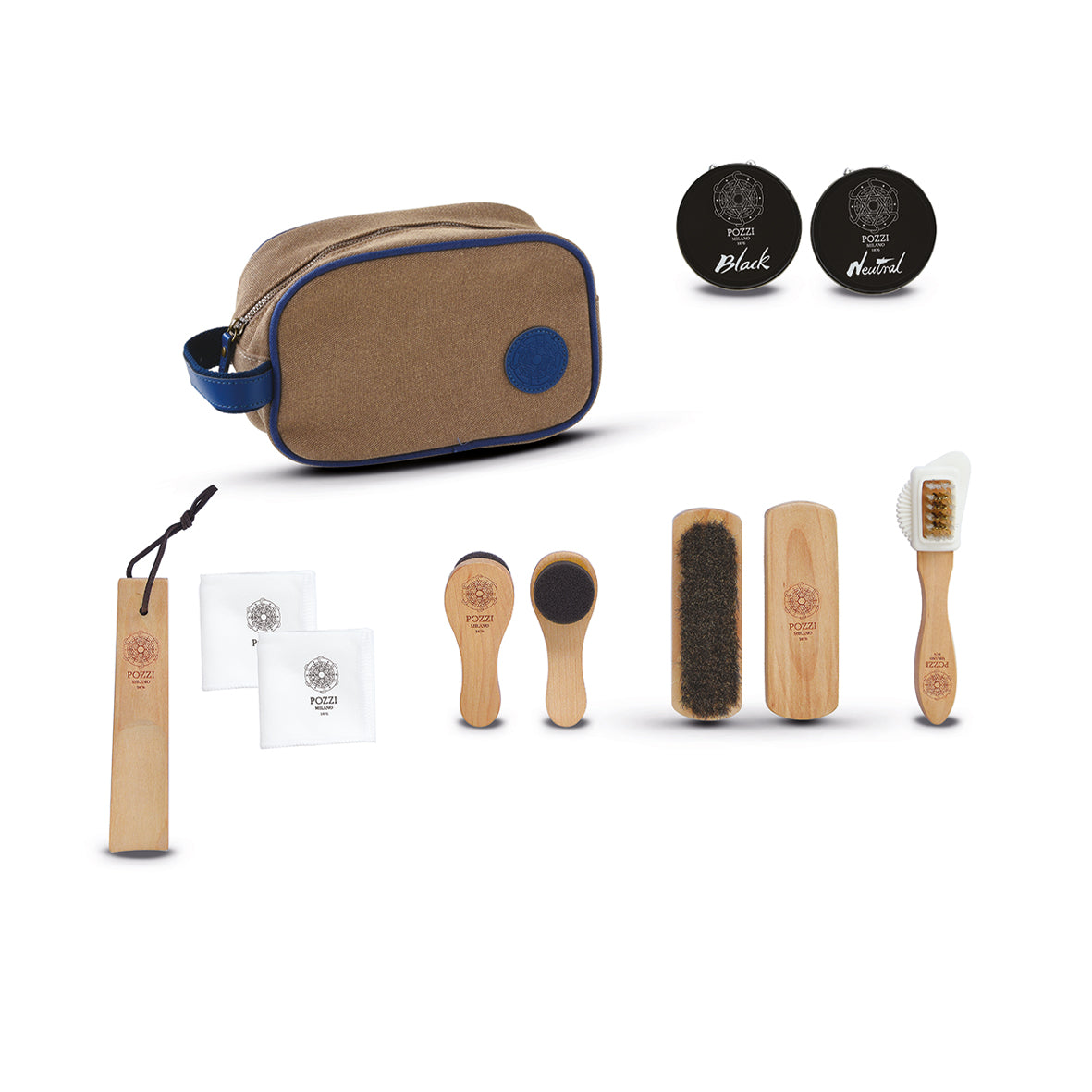 Kit d'entretien moyen pour chaussures, Pozzi