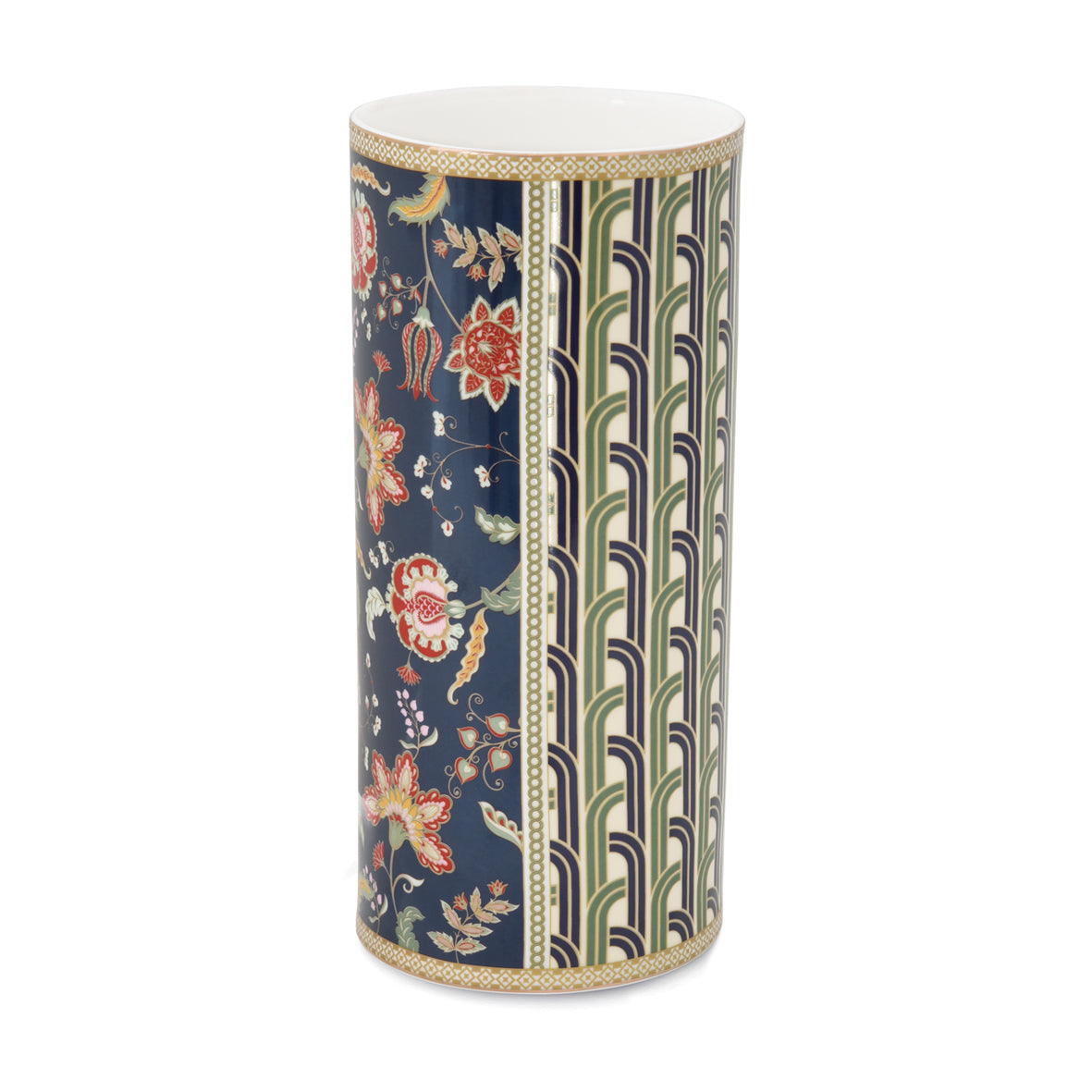 Vase en porcelaine Ø 11×24 cm , Pozzi, PAISLEY