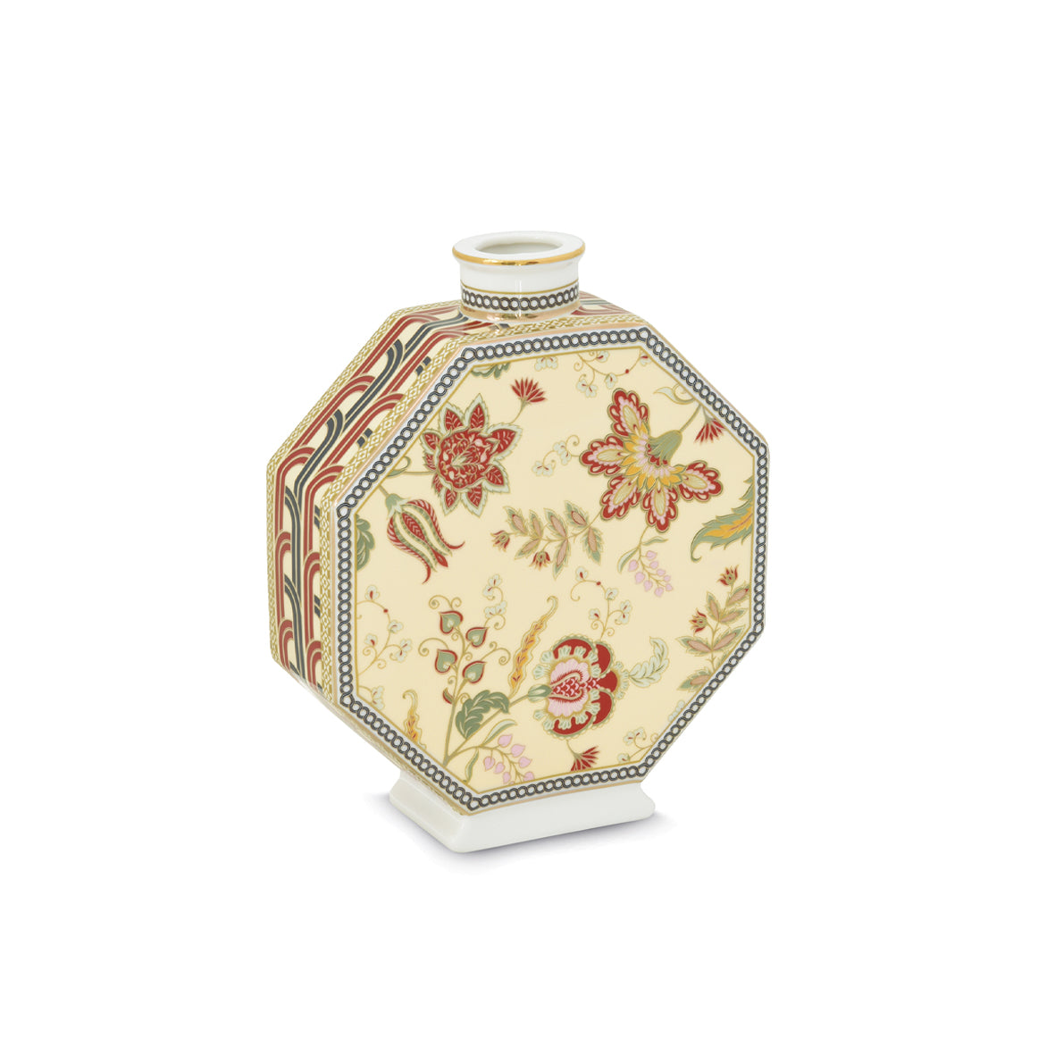 Vase en porcelaine Ø 15 x 5 x 18 cm (h) Paisley, Pozzi