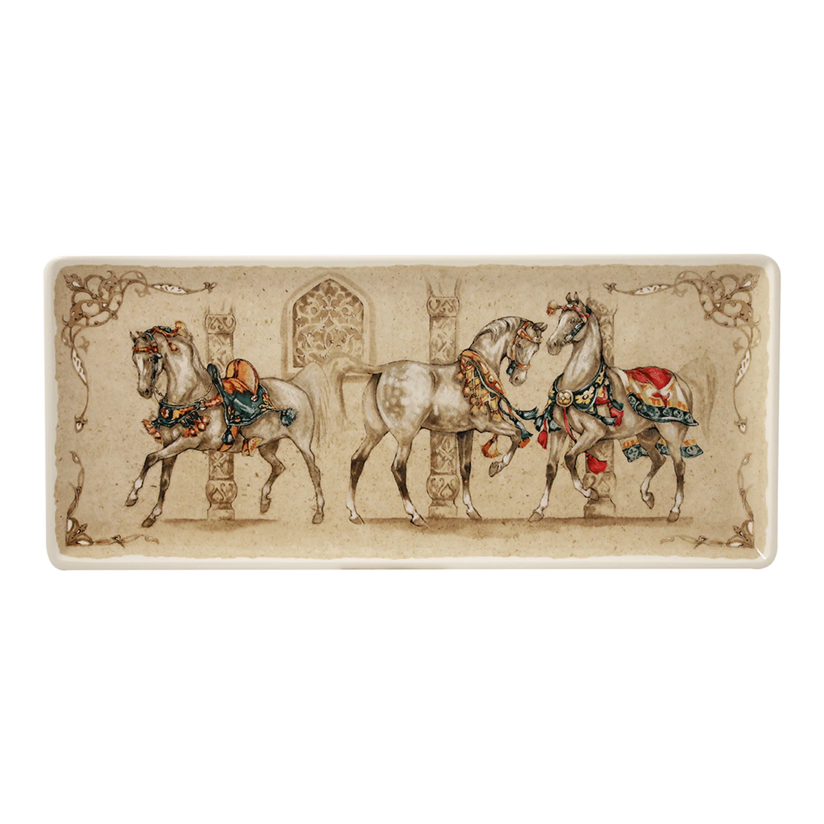 Plat à Cake, Chevaux du Vent, Gien