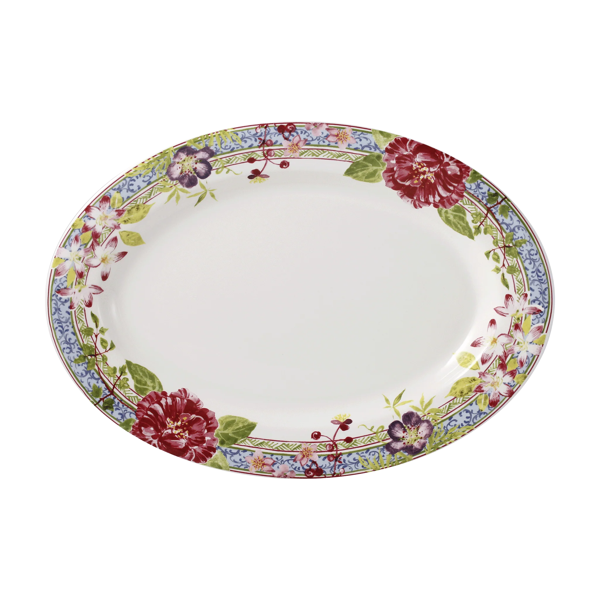 Plat Ovale 37cm, Millefleurs, Gien