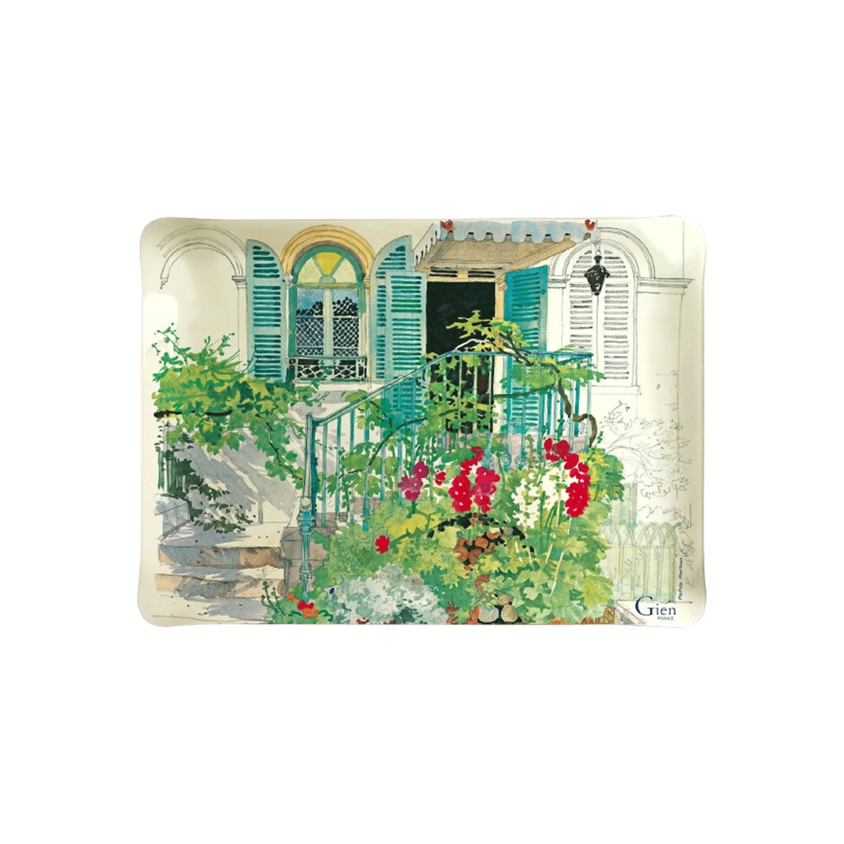 Plateau acrylique PM, Paris Giverny, Gien