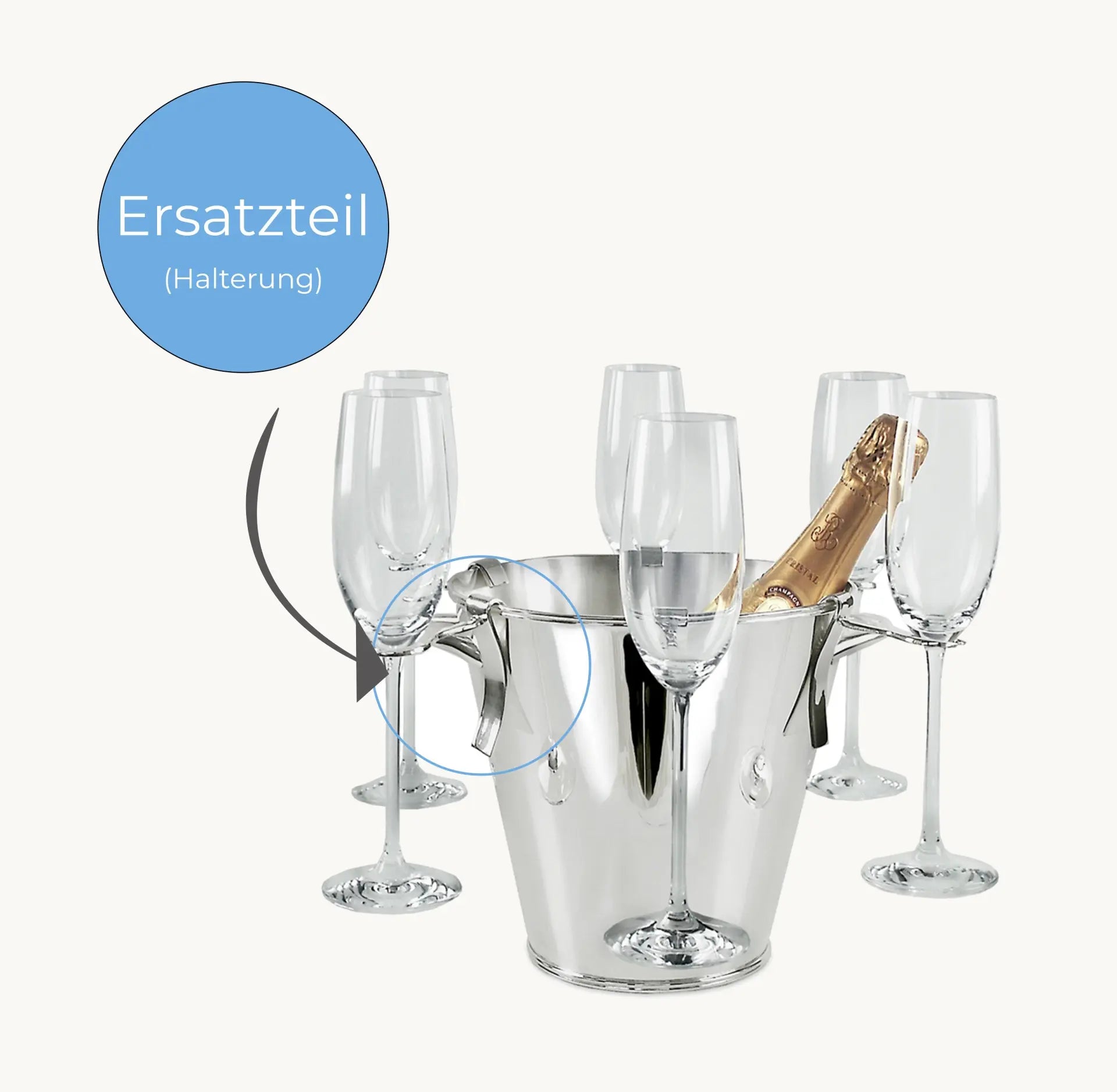 Support Flûte Champagne, Edzard