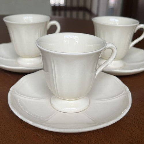 Lot 12 Paire tasses Café Queens, Wedgwood