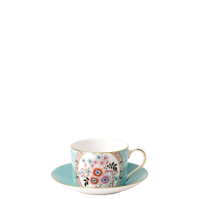 Tasse et soucoupe à thé, Wonderlust Camellia, Wedgwood