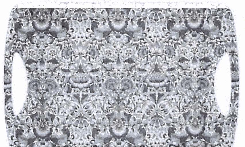 Rectangular tray, Lodden, Royal Garden