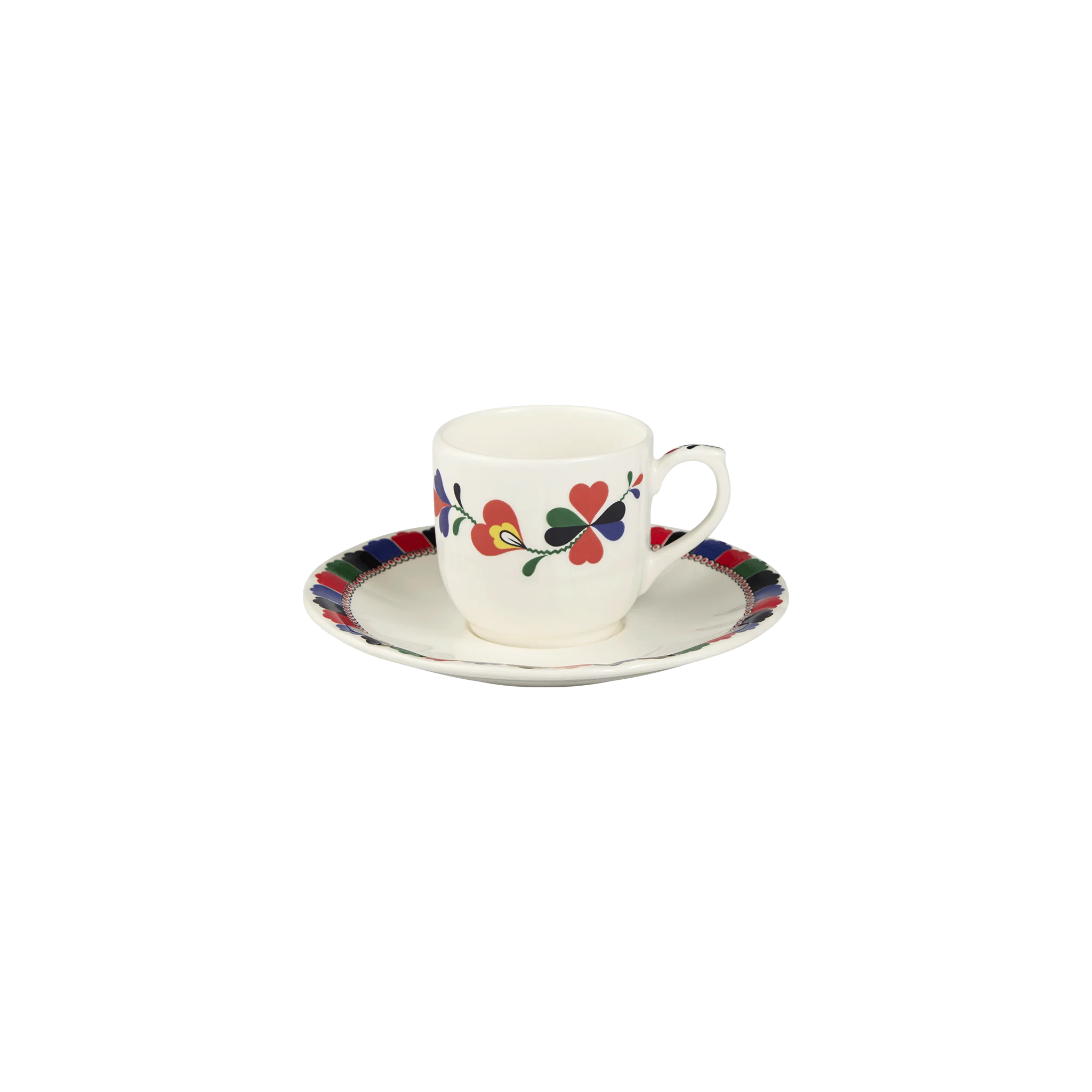 Tasse et Soucoupe à Café, Chance Folle, Gien