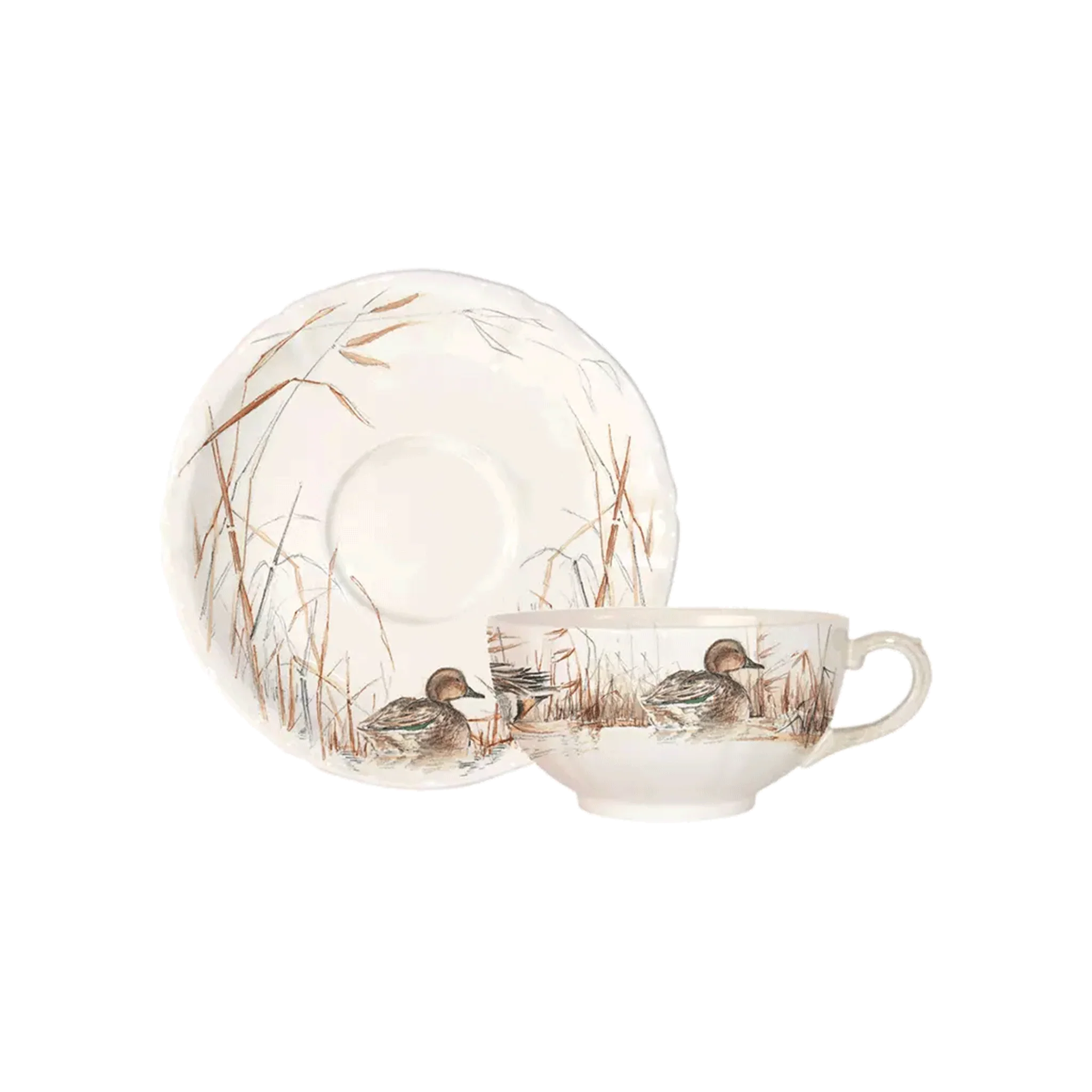 Tasse & Soucoupe à Déjeuner, Sologne, Gien