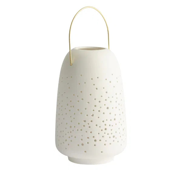 Lanterne en céramique, format moyen, 15,5 x 24 cm, Uyuni