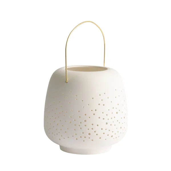 Lanterne en céramique, grand format, 20 x 20 cm,Uyuni