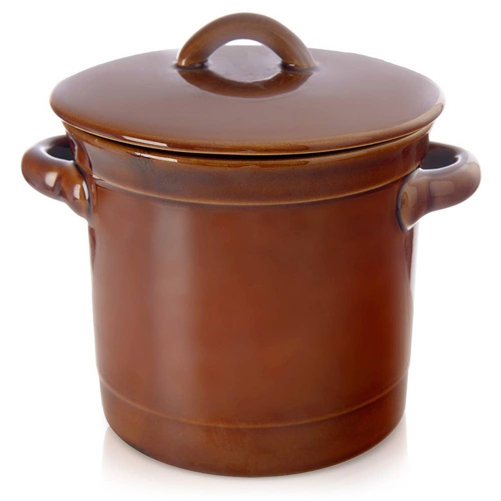 Pot de fermentation en céramique avec couvercle 1 l