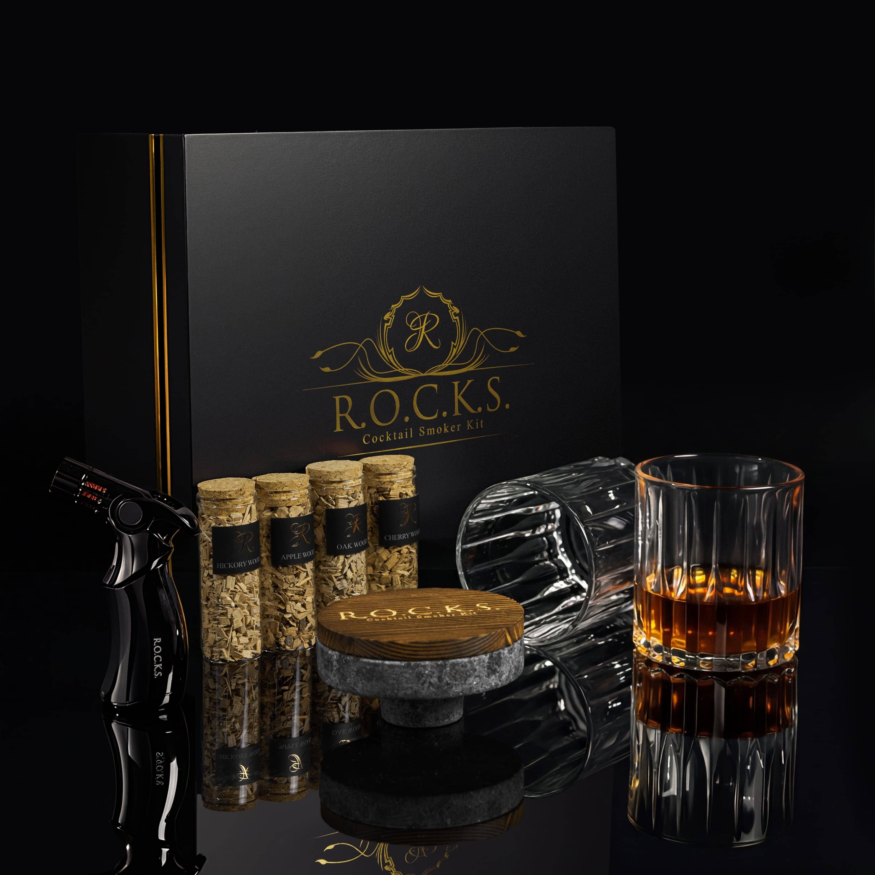 Le coffret cadeau : kit fumoir pour whisky et cocktails