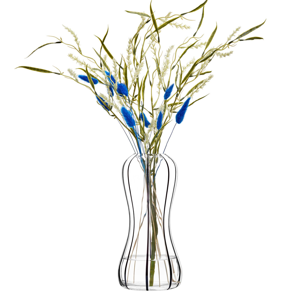 Vase Linea en verre noir, DRH