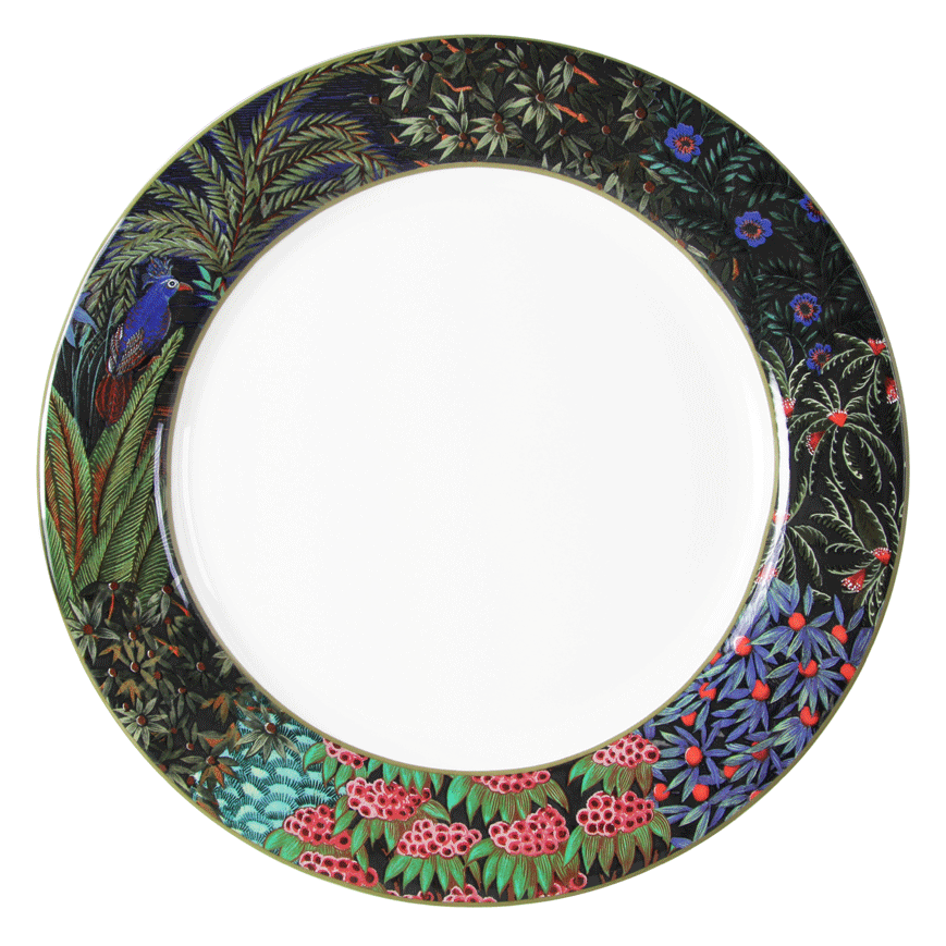 Assiette plate extra, Jardin du Palais, Gien