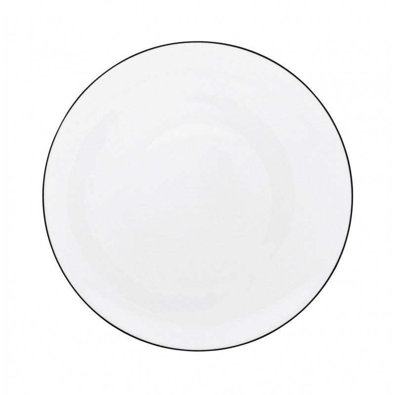 Assiette plate coupe 27cm, f Uni, Monceau noir d'encre