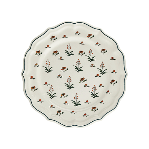 Assiette à Dessert 23 cm Herbier du Palais, Gien